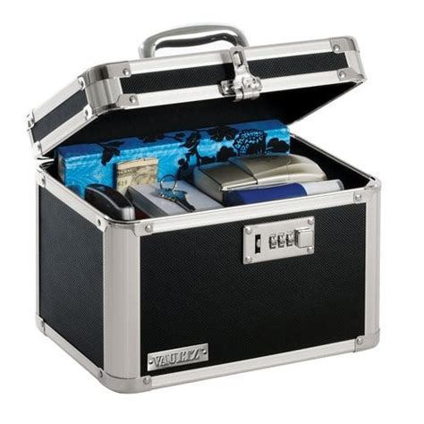 metal security box with combination lock|Vaultz Personal Storage Box with Combination Lock.